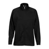 Vantage Women's Black Brushed Back Micro-Fleece Full-Zip Jacket