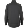 Vantage Women's Dark Grey/Sport Red Brushed Back Micro-Fleece Full-Zip Jacket