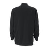 Vantage Men's Black Premium Cotton 1/4-Zip Fleece Pullover