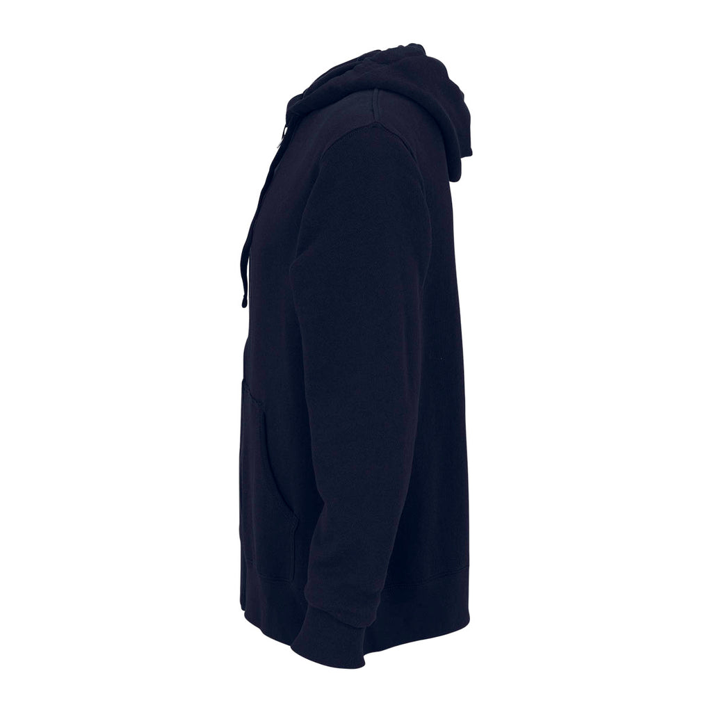 Vantage Men's Deep Navy Premium Lightweight Fleece Full-Zip Hoodie