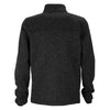 Vantage Men's Black Heather Summit Sweater-Fleece Jacket