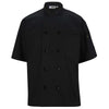 Edwards Men's Black 10 Button Short Sleeve Chef Shirt