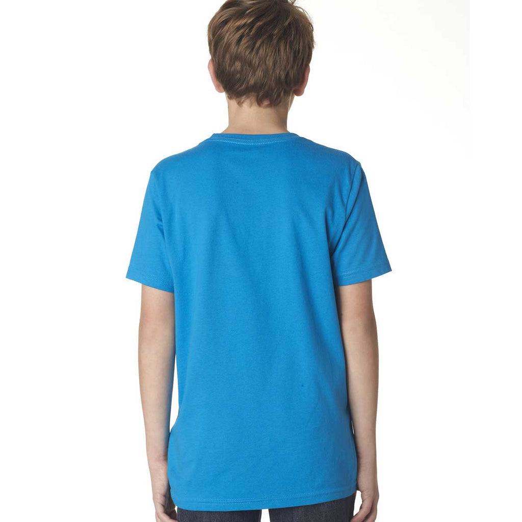 Next Level Boy's Turquoise Premium Short-Sleeve Crew Tee
