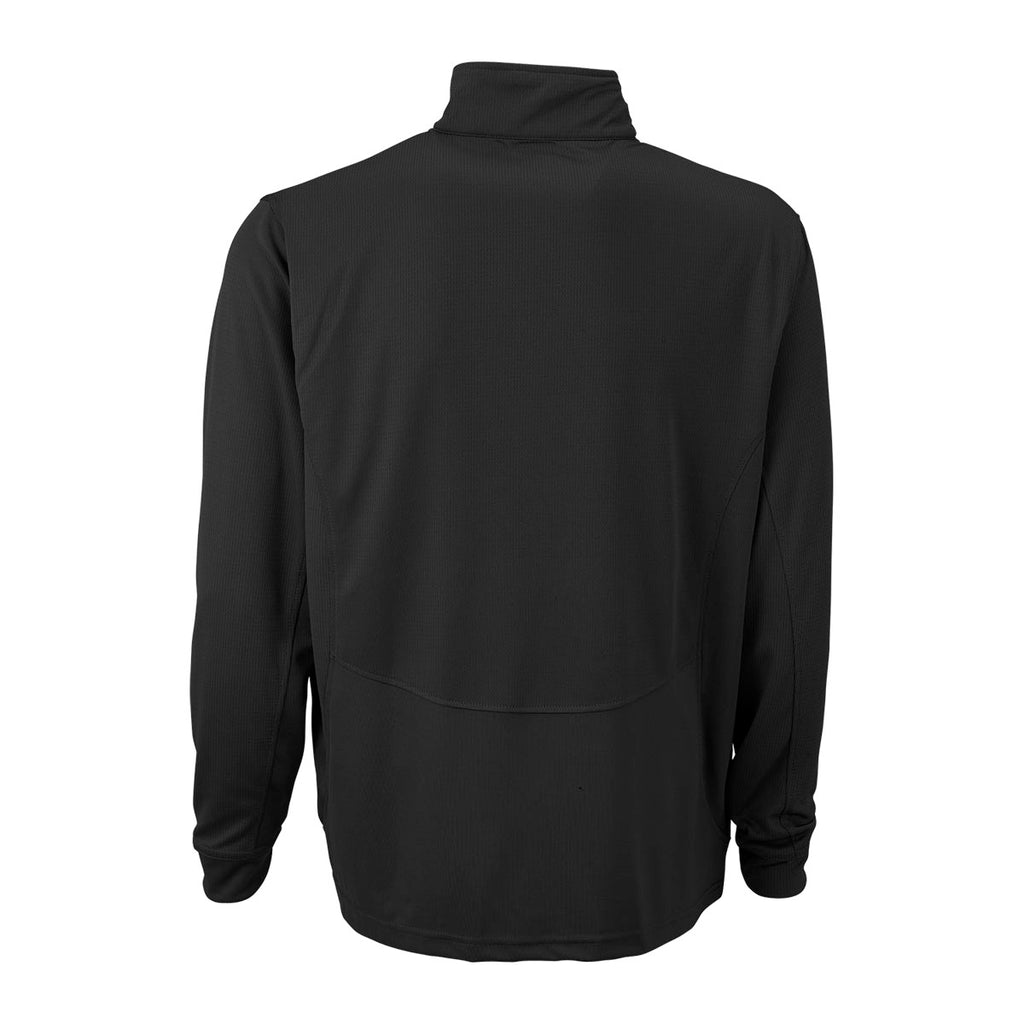 Vantage Men's Black Mesh 1/4-Zip Tech Pullover