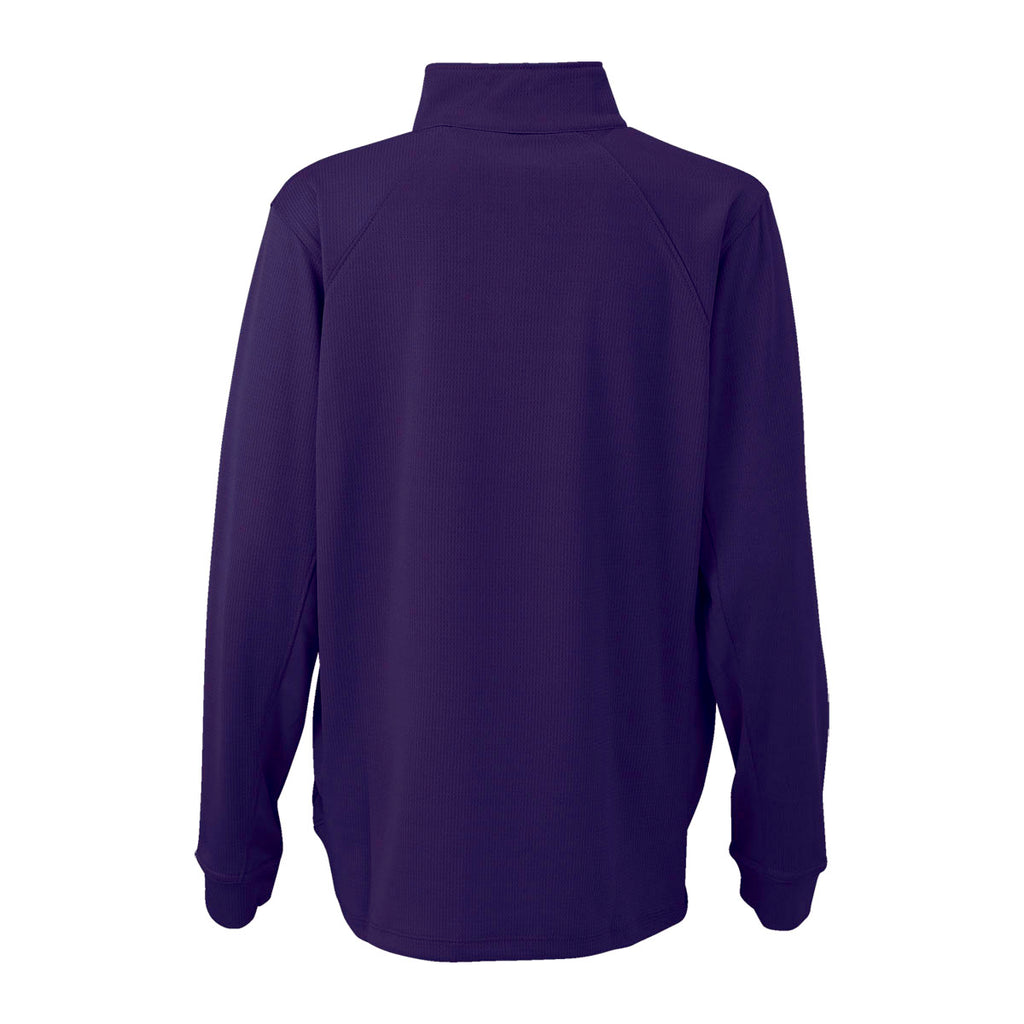 Vansport Women's Purple Mesh 1/4-Zip Tech Pullover