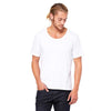 Bella + Canvas Men's White Jersey Wide Neck T-Shirt