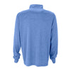 Vantage Men's Blue Heather/Grey Melange 1/4-Zip Tech Pullover