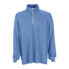 Vantage Men's Blue Heather/Grey Melange 1/4-Zip Tech Pullover