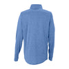 Vantage Women's Blue Heather/Grey Melange 1/4-Zip Tech Pullover