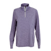 Vantage Women's Purple Heather Grey Melange 1/4-Zip Tech Pullover