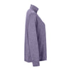 Vantage Women's Purple Heather Grey Melange 1/4-Zip Tech Pullover