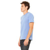 Bella + Canvas Unisex Blue Triblend Short-Sleeve T-Shirt