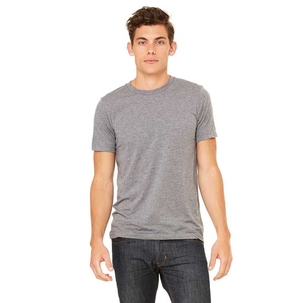 Bella + Canvas Unisex Grey Triblend Short-Sleeve T-Shirt