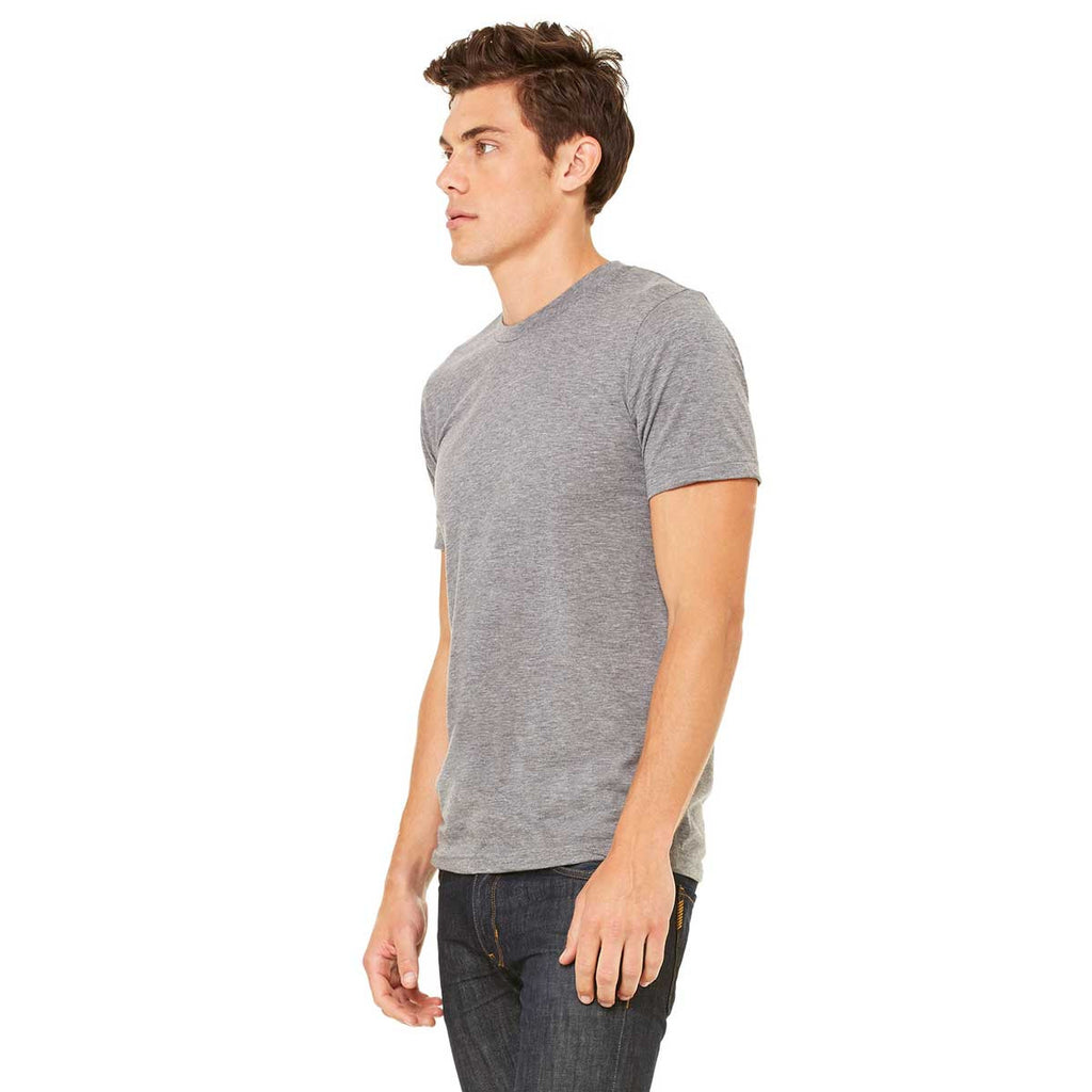 Bella + Canvas Unisex Grey Triblend Short-Sleeve T-Shirt