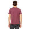 Bella + Canvas Unisex Maroon Triblend Short-Sleeve T-Shirt