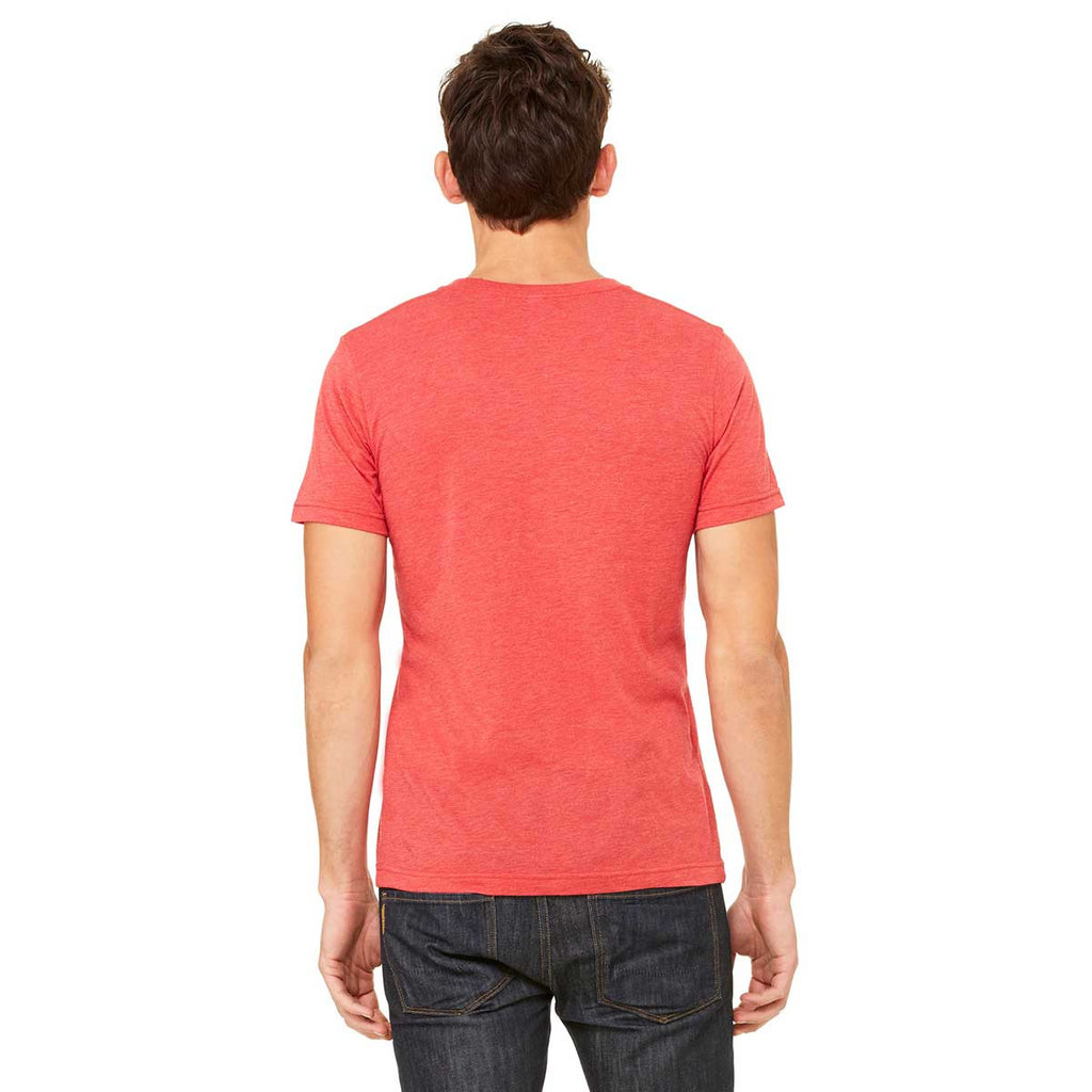 Bella + Canvas Unisex Red Triblend Short-Sleeve T-Shirt
