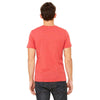 Bella + Canvas Unisex Red Triblend Short-Sleeve T-Shirt