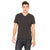 Bella + Canvas Unisex Charcoal Black Triblend Short-Sleeve V-Neck T-Shirt