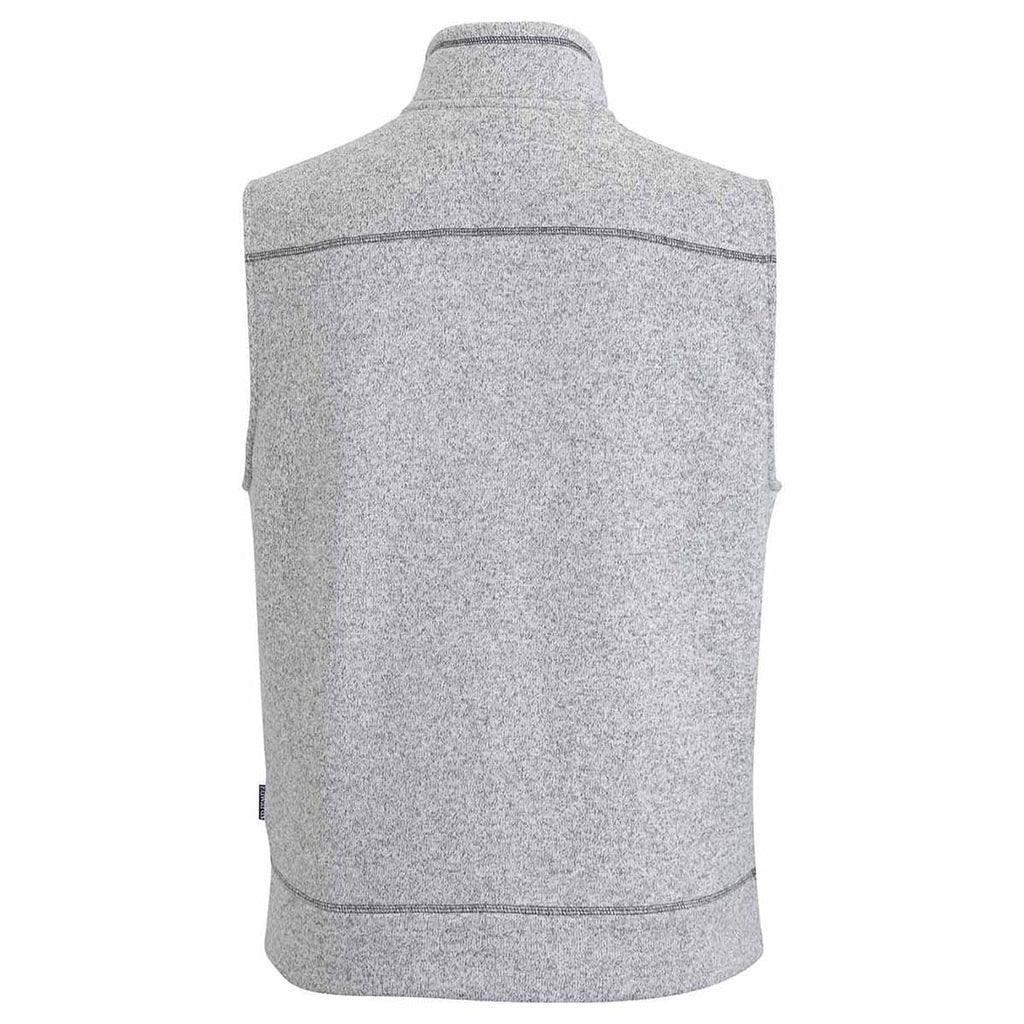 Edwards Men's Athletic Grey Sweater Knit Fleece Vest with Pockets