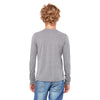 Bella + Canvas Youth Grey Triblend Jersey Long-Sleeve T-Shirt