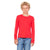Bella + Canvas Youth Red Jersey Long-Sleeve T-Shirt