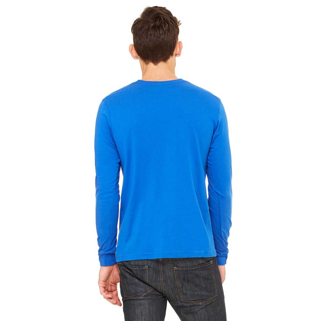 Bella + Canvas Men's True Royal Jersey Long-Sleeve T-Shirt