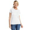 LAT Women's Blended White Fine Jersey T-Shirt