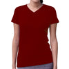 LAT Women's Garnet V-Neck Fine Jersey T-Shirt