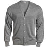 Edwards Men's Grey Heather V-Neck Button Acrylic Cardigan