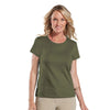 LAT Women's Military Green Fine Jersey T-Shirt