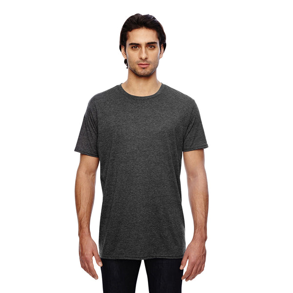 Anvil Men's Heather Dark Grey 3.2 oz. Featherweight Short-Sleeve T-Shi