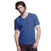 Anvil Men's Heather Blue 3.2 oz. Featherweight Short-Sleeve V-Neck T-Shirt