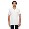 Anvil Men's White 3.2 oz. Featherweight Short-Sleeve V-Neck T-Shirt