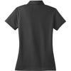 Nike Women's Dark Grey Dri-FIT Short Sleeve Micro Pique Polo