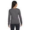 LAT Women's Charcoal Long Sleeve Premium Jersey T-Shirt