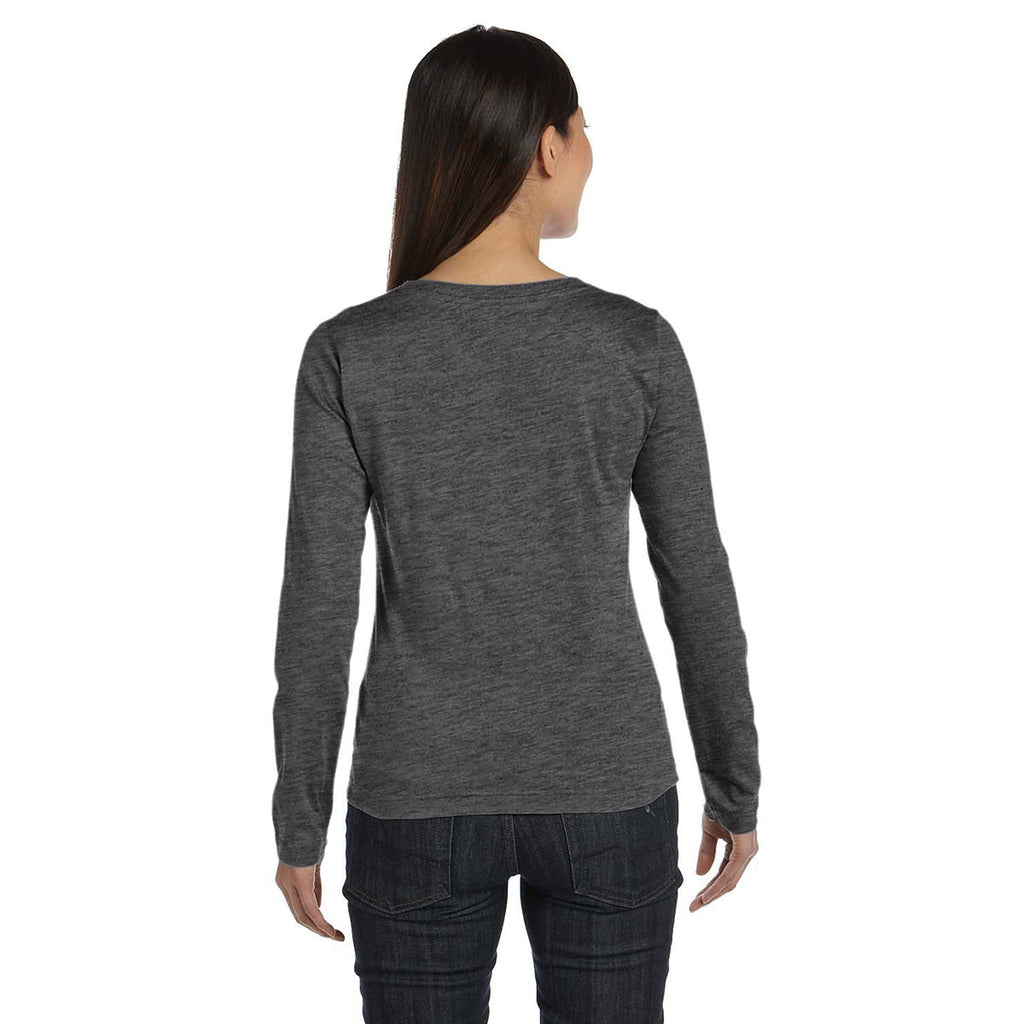 LAT Women's Vintage Smoke Long Sleeve Premium Jersey T-Shirt