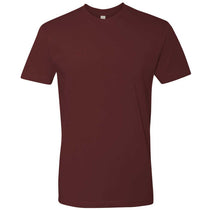 Next Level Men's Maroon Premium Fitted Short-Sleeve Crew