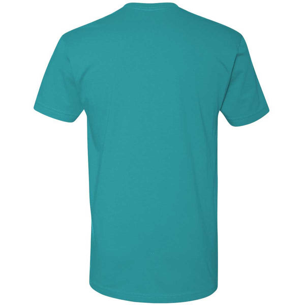 Next Level Men's Sueded Crew Neck T-Shirt - Premium Fitted, 60% Cotton/40% Polyester, Tahiti Blue, 3XL - View #11
