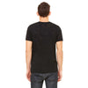 Bella + Canvas Men's Black Burnout Short-Sleeve T-Shirt