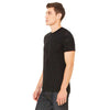 Bella + Canvas Men's Black Burnout Short-Sleeve T-Shirt