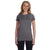 LAT Women's Charcoal Junior Fit Fine Jersey T-Shirt