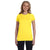 LAT Women's Yellow Junior Fit Fine Jersey T-Shirt