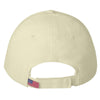 Bayside Stone/Navy USA-Made Structured Twill Cap with Sandwich Visor