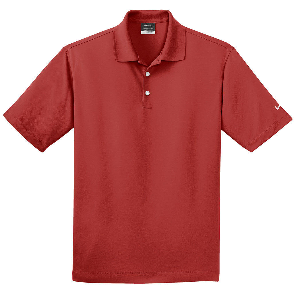 Nike Men's Varsity Red Dri-FIT Short Sleeve Micro Pique Polo