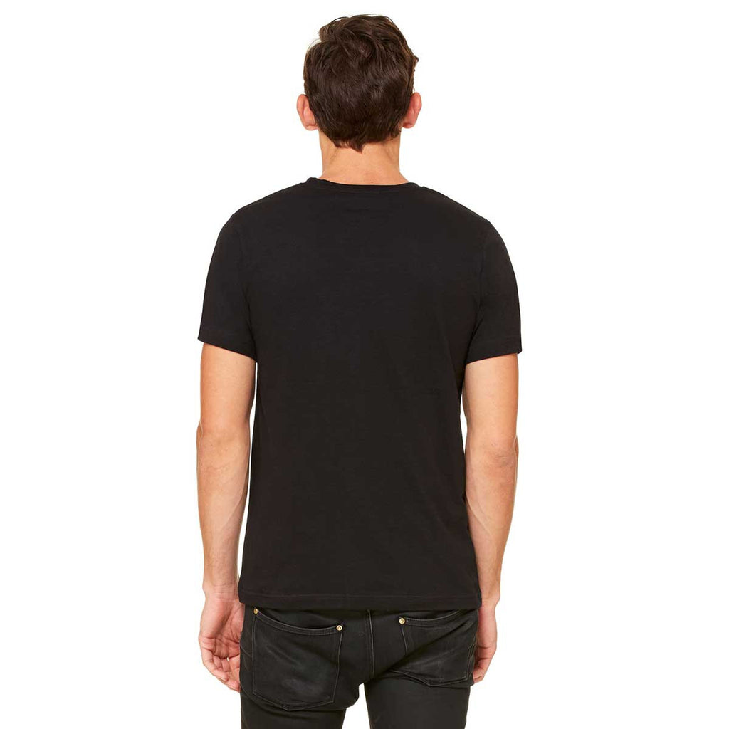 Bella + Canvas Unisex Black Poly-Cotton Short Sleeve T-Shirt
