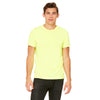 Bella + Canvas Unisex Neon Yellow Poly-Cotton Short Sleeve T-Shirt