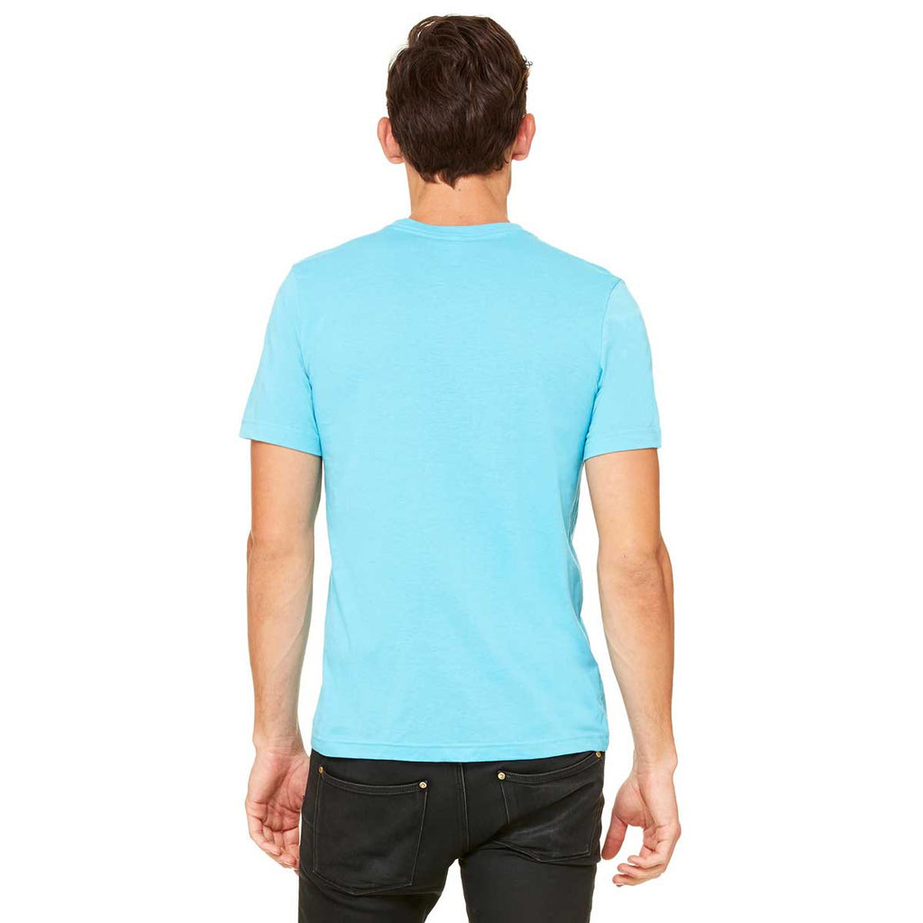 Bella + Canvas Unisex Turquoise Poly-Cotton Short Sleeve T-Shirt