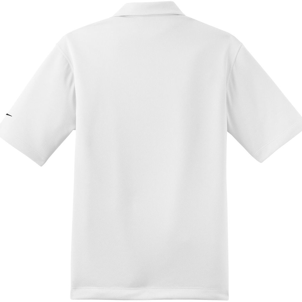 Nike Golf Men's White Dri-FIT S/S Pebble Texture Polo