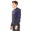 Bella + Canvas Unisex Navy Sponge Fleece Full-Zip Hoodie