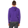 Bella + Canvas Unisex Team Purple Sponge Fleece Full-Zip Hoodie